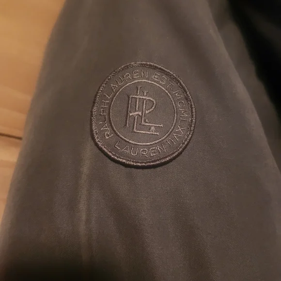 Lauren Ralph Lauren Olive Green Utility Jacket with Faux Fur Hood Size Small - Picture 5 of 5